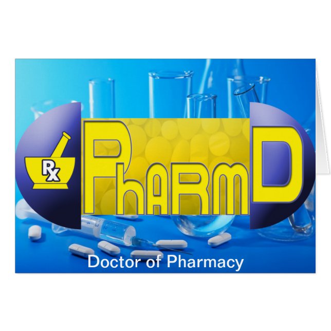 PharmD - Doktor von Apotheke PILLE (Vorderseite (Horizontal))