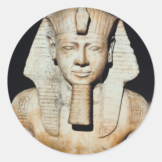 Pharoh Seti Runder Aufkleber (Vorderseite)