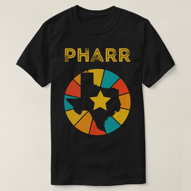 Pharr Texas Vintag beängstigend Souvenir T-Shirt (Design vorne)