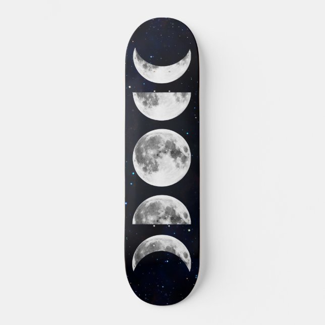 Phasen der Mondgalaxie Skateboard (Vorderseite)