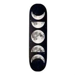 Phasen der Mondgalaxie Skateboard
