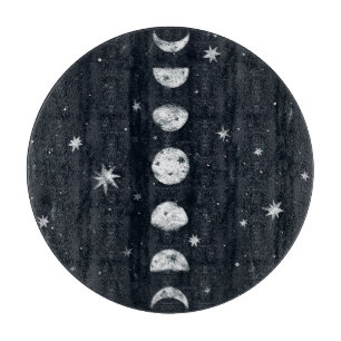 Phasen der Mondkoppel Schneidebrett