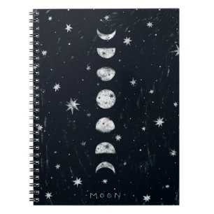 Phasen der Mondspirale Notizblock
