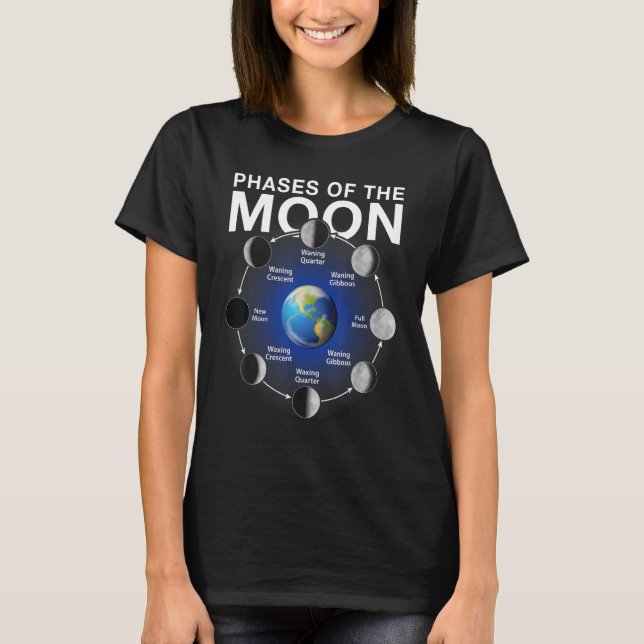 Phasen der Phase des Mondes T-Shirt (Vorderseite)