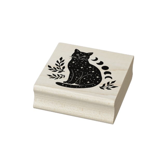 Phasen der Star Cat and Moon Gummistempel (Stempel)