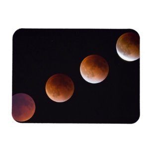 Phasen der totalen Mondfinsternis Seattle Magnet
