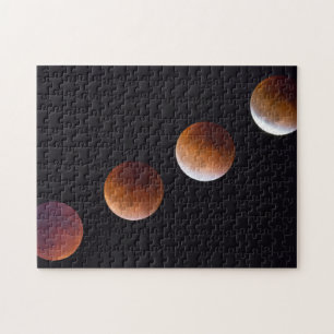 Phasen des gesamten Lunar-Eclipses   Seattle Puzzle