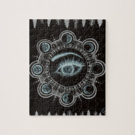 Phasen des Mond-Auges Puzzle