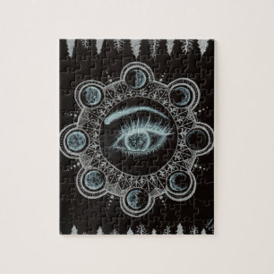 Phasen des Mond-Auges Puzzle