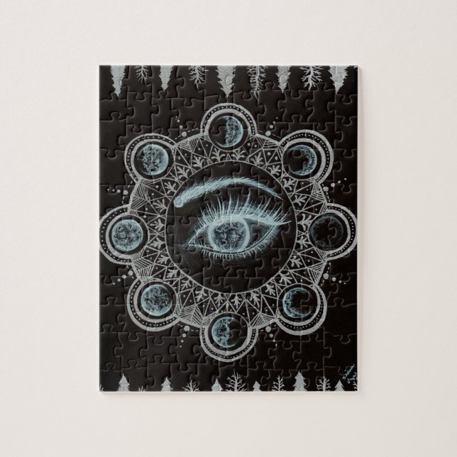 Phasen des Mond-Auges Puzzle (Vertikal)