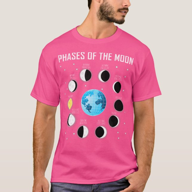 Phasen des Mond-Shirt-Mond-Phase-Shirt T-Shirt (Vorderseite)