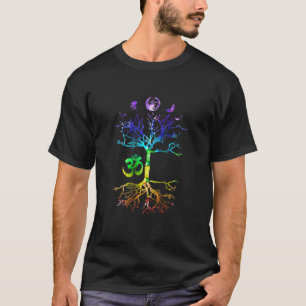 Phasen des Mondbaums Om Chakra T-Shirt
