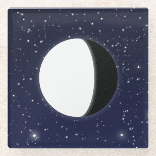 Phasen des Mondes, 4 von 6 Glasuntersetzer (Vorderseite)