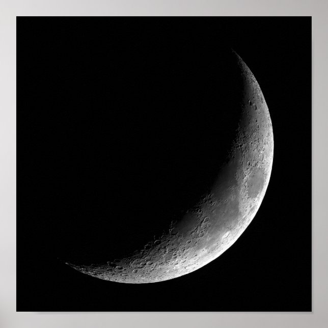 PHASEN DES MONDES, KRESZENTER MOND. FOTO 3 VON 5. POSTER (Vorne)