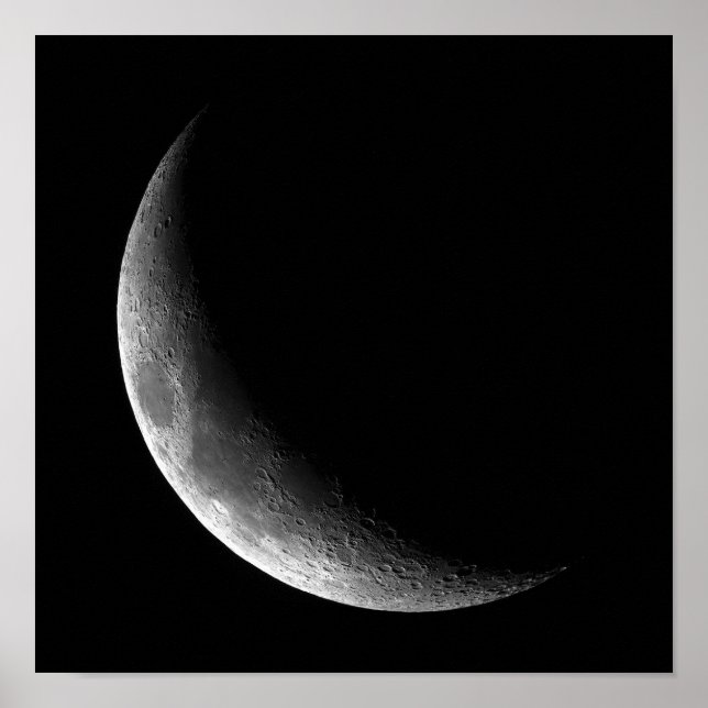 PHASEN DES MONDES, KRESZENTER MOND. FOTO 5 VON 5. POSTER (Vorne)