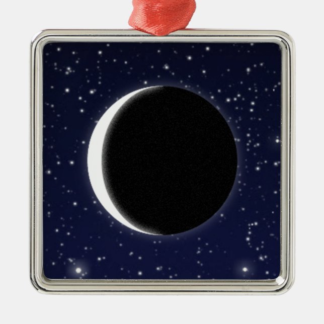 Phasen des Mondes Ornament Aus Metall (Vorne)