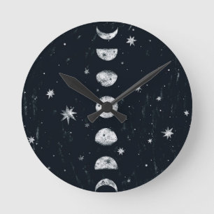 Phases of the moon Acrylic Wall Clock Runde Wanduhr
