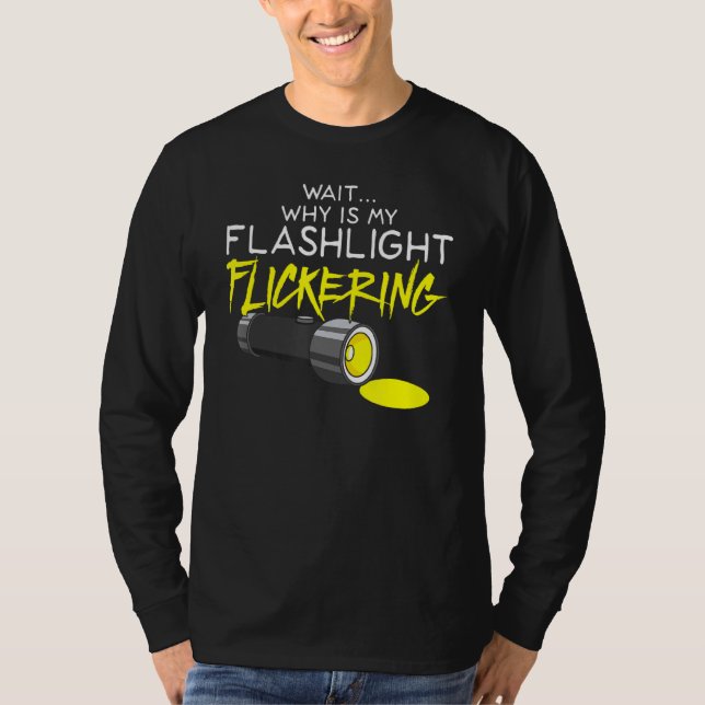 Phasmophobie Flickering Flashlight Geisterjagd T-Shirt (Vorderseite)