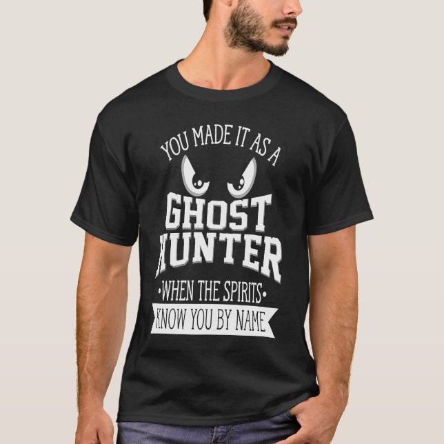 Phasmophobie Ghost Hunter Paranormal Investigato T-Shirt (Vorderseite)