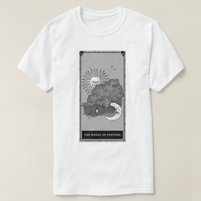 Phasmophobie Rad der Glückskarte Tarot T-Shirt (Design vorne)