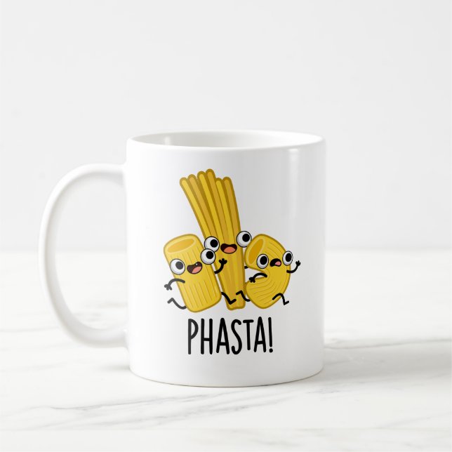 Phasta Funny Fast Pasta Pun Kaffeetasse (Links)