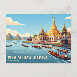 Phaung Daw Oo Paya Myanmar Postkarte