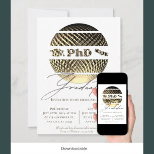 Phd-Abschluss-Einladung Einladung