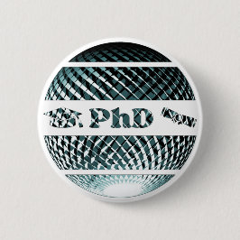 PhD Abschluss platinblau Button