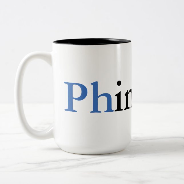 PhD-Absolvent Tasse (Links)