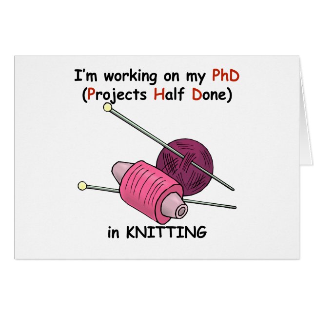 PhD beim Stricken (Vorderseite (Horizontal))