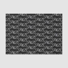 PhD Black Abschluss Celebration Seidenpapier