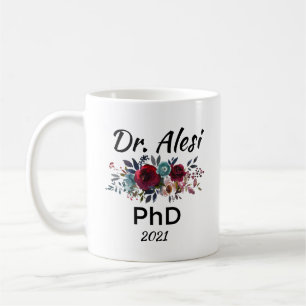 PhD Doctorate Degree - Graduierung Custom Name Mug Kaffeetasse