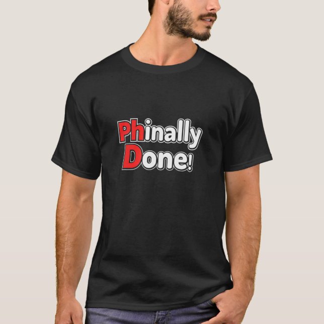 Phd Doktorate Dissertation Grad Gr T-Shirt (Vorderseite)