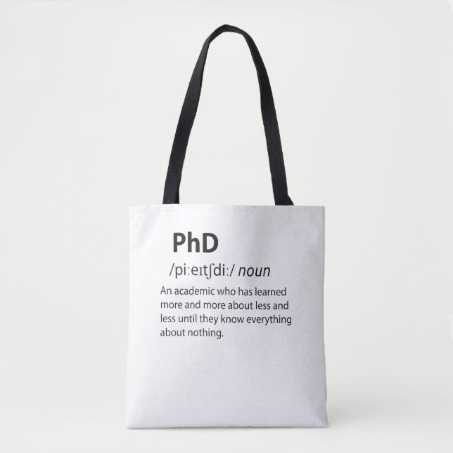 PhD Funny Dictionary Definition (Vorderseite)