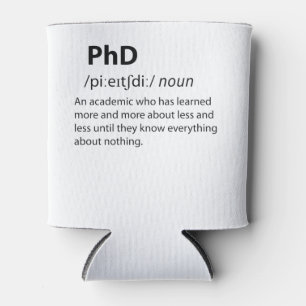 PhD Funny Dictionary Definition Dosenkühler