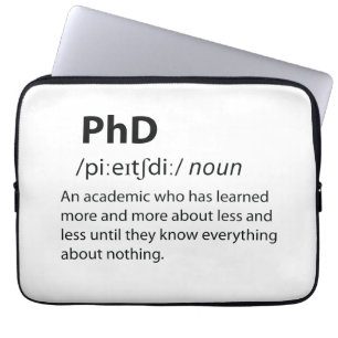 PhD Funny Dictionary Definition Laptopschutzhülle