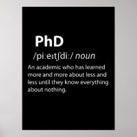 PhD Funny Dictionary Definition