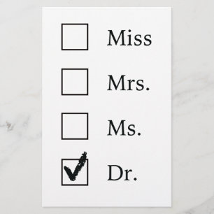 PhD-Geschenke für Frauen Briefpapier