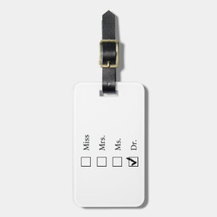 PhD-Geschenke für Frauen Gepäckanhänger