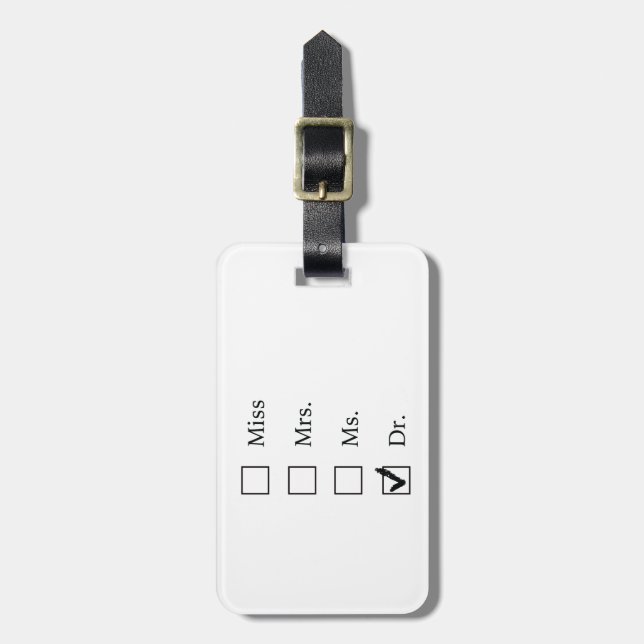 PhD-Geschenke für Frauen Gepäckanhänger (Vorderseite vertikal)