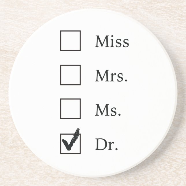 PhD-Geschenke für Frauen Getränkeuntersetzer (Vorne)