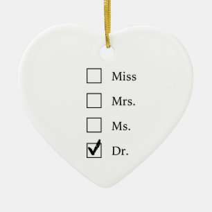 PhD-Geschenke für Frauen Keramikornament