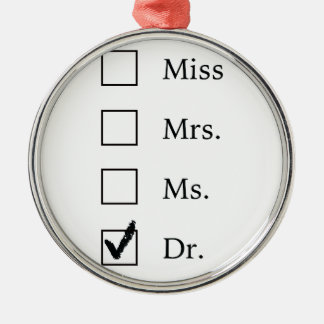 PhD-Geschenke für Frauen Ornament Aus Metall
