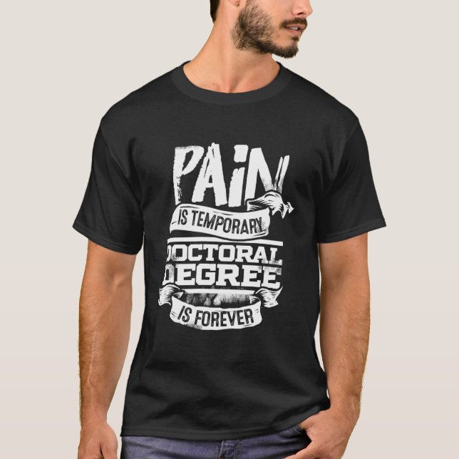 Phd Graduate Doktorgrad T-Shirt (Vorderseite)