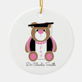 Phd Gratulationen bezeugen Keramik Ornament