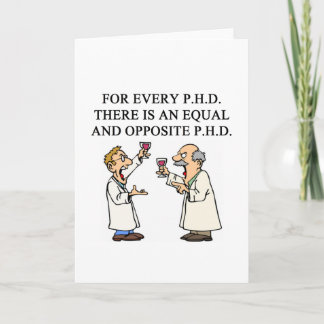 PHD-Sprichwort Karte