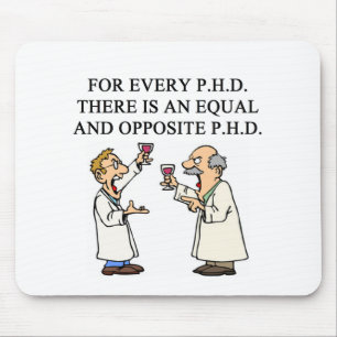 Phd-Sprichwort Mousepad