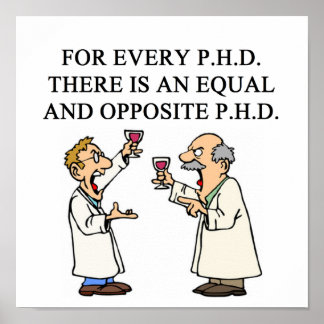 PHD-Sprichwort Poster
