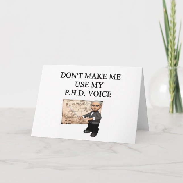 PHD-Stimme Karte (Vorderseite)