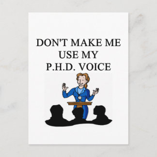 PHD-Stimme Postkarte
